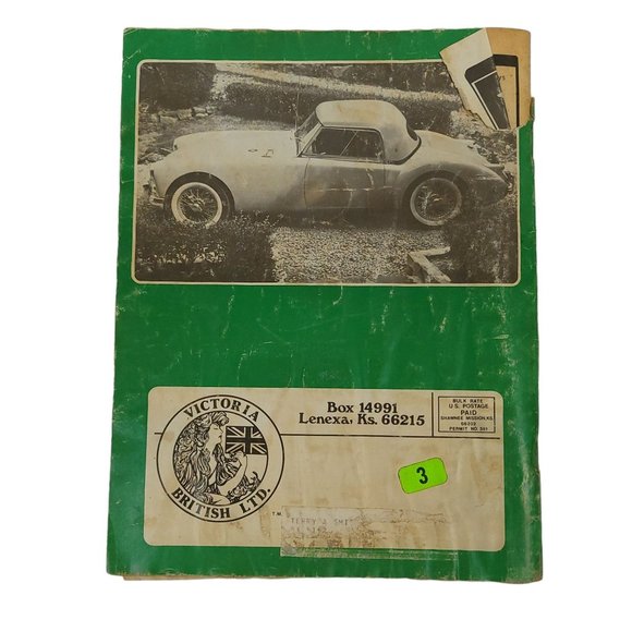 Victoria British Ltd MG Owners Parts Catalog MG.1 July 1984 First Printing - Picture 2 of 14